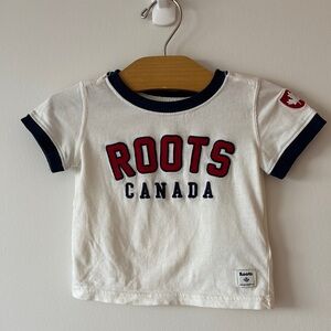Roots Red and White Short Sleeve Tee
